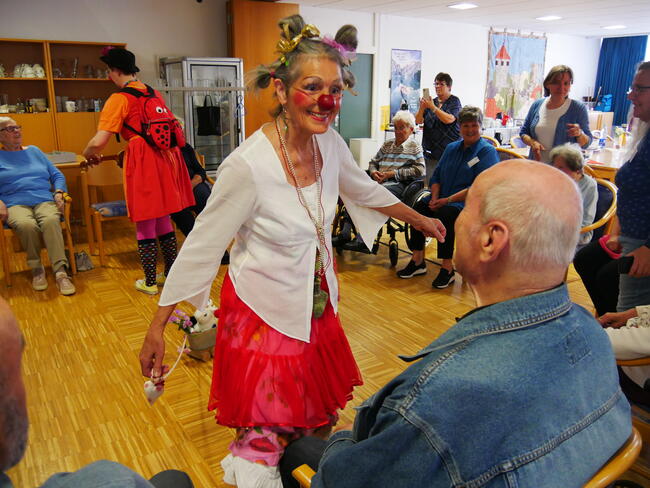 Lach-Falten im Elias-Schrenk-Haus