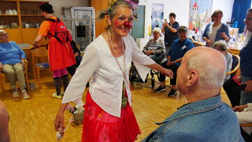 Lach-Falten im Elias-Schrenk-Haus